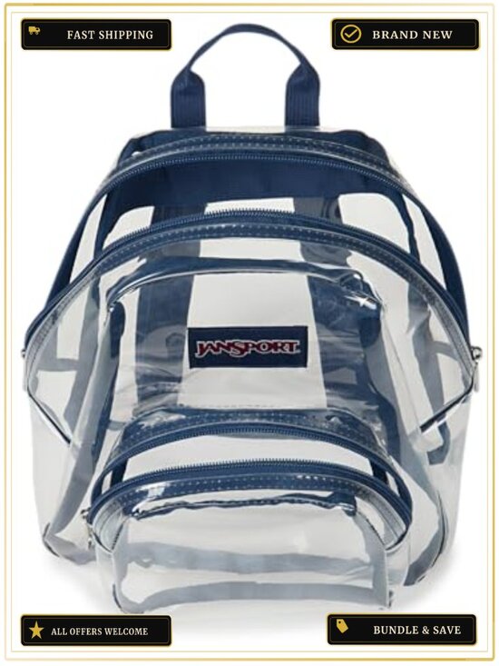 Mini Backpack 10L Lightweight Clear Bag Stadium Approved Adjustable Straps main image 4